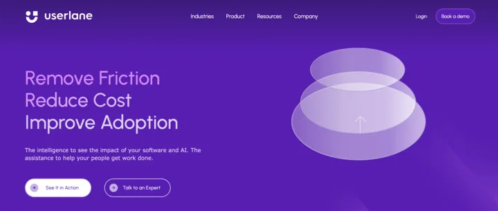 Userlane website hero image screenshot