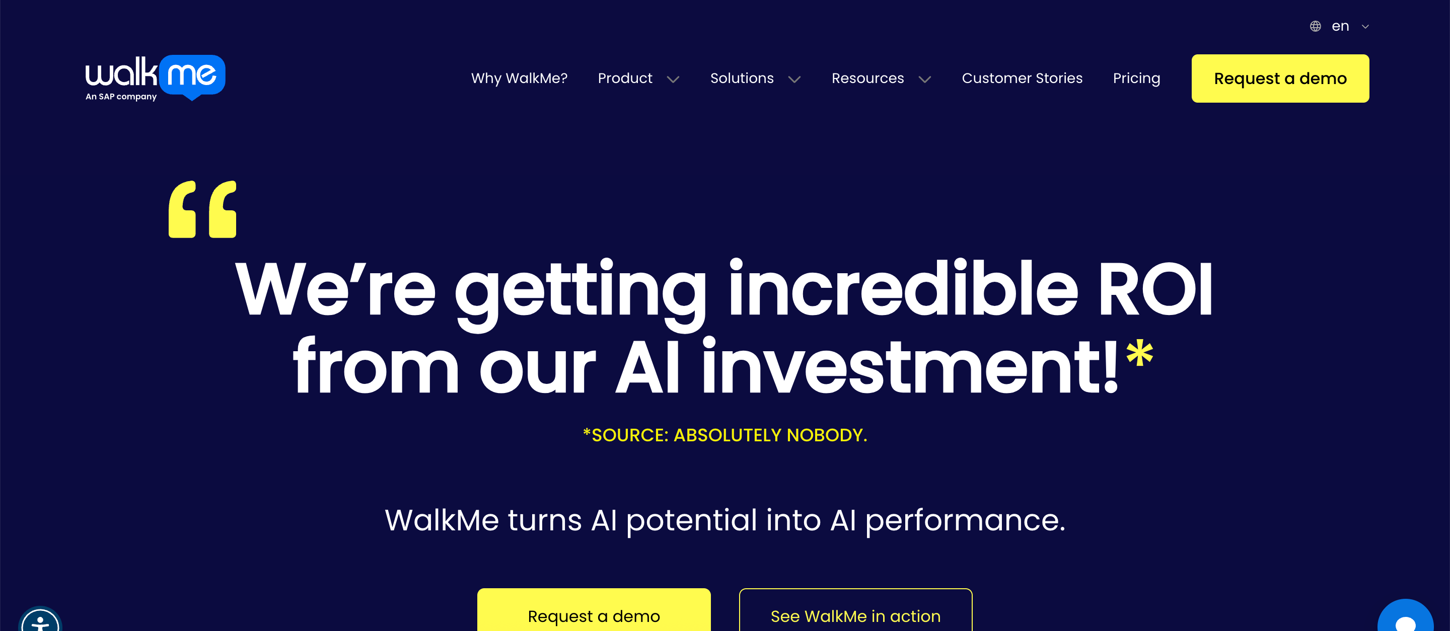 WalkMe website hero image screenshot
